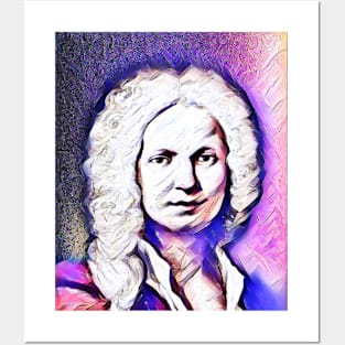 Antonio Vivaldi Pink Portrait | Antonio Vivaldi Artwork 7 Posters and Art